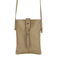 Load image into Gallery viewer, Jennie Small Crossbody bag w/ slim strap - Light Brown - BagNook
