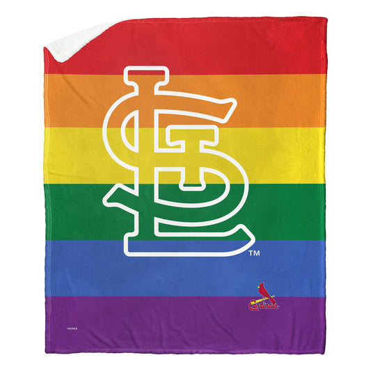 PRIDE SERIES - CARDINALS - Silk Touch Sherpa Throw Blanket - BagNook