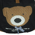 Load image into Gallery viewer, Cheerful Bear Fabric Art School Daypack - BagNook
