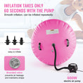 Load image into Gallery viewer, BUNDLE - VEVOR Inflatable Gymnastics 10ft Air Mat & Air Barrel Set, 2 PCS - Pink - BagNook
