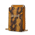 Load image into Gallery viewer, (mustard)Yael Snake embossed Vegan Leather Phone Crossbody Mia K - BagNook
