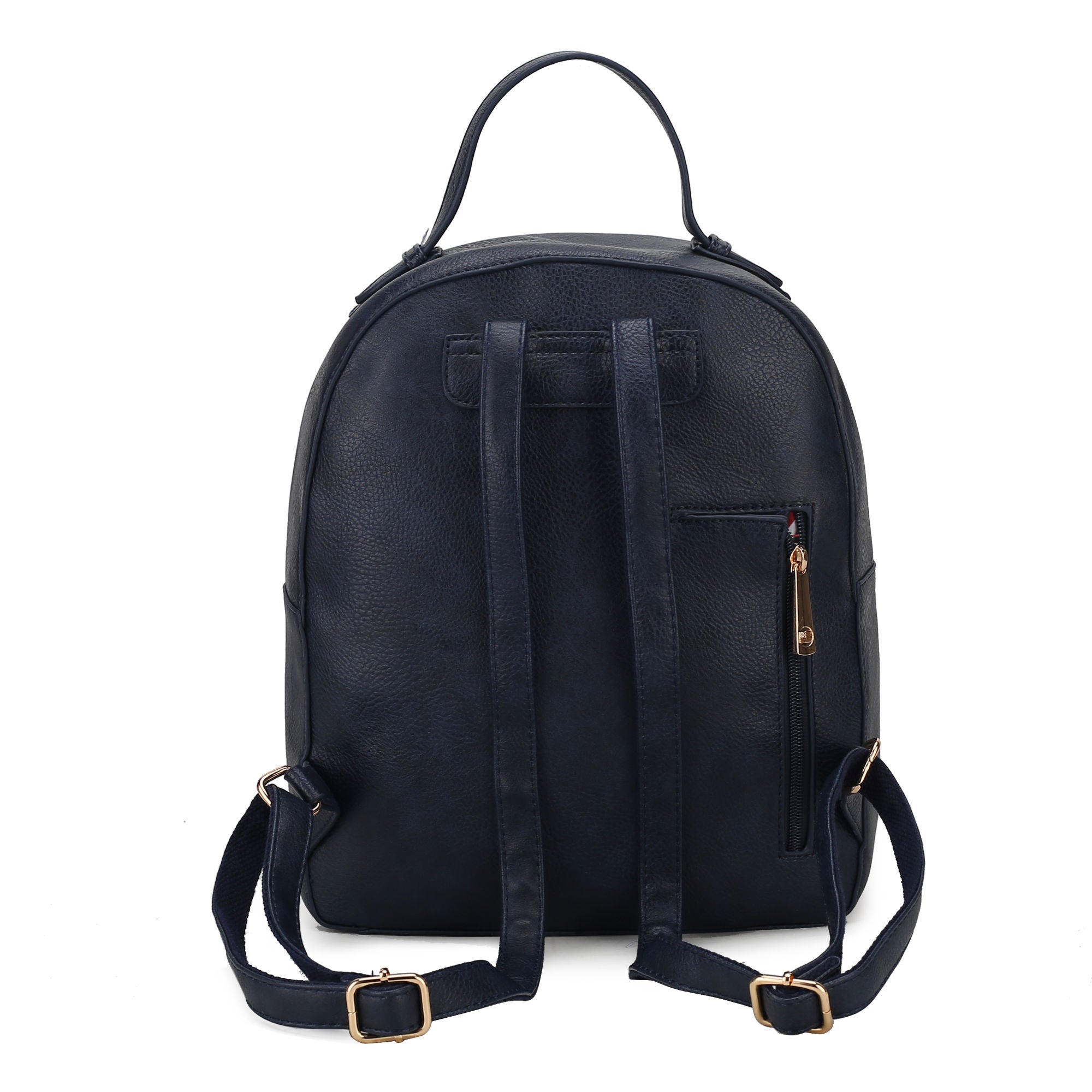 (navy)Briella Vegan Leather Women FLAG Backpack by Mia K - BagNook