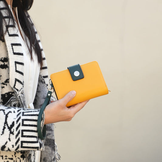 (yellow)Shira Wristlet by Mia K - BagNook