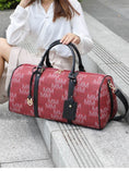 Load image into Gallery viewer, (burgundy)Jovani Duffel Weekender by Mia k - BagNook
