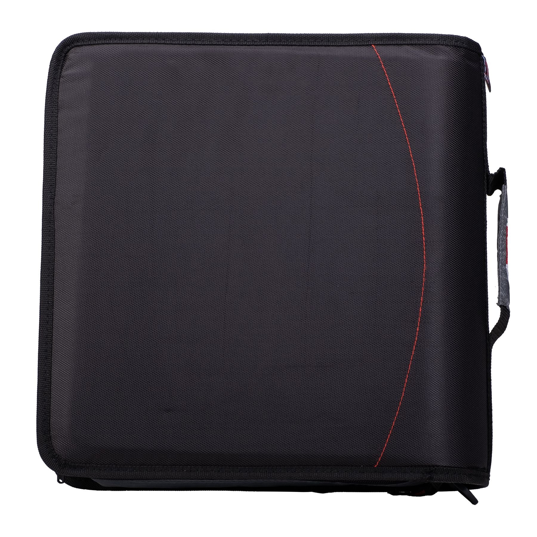 (jet black)The Mighty Zip Tab-3 Inch Zipper Binder w/Removeable Folder - BagNook