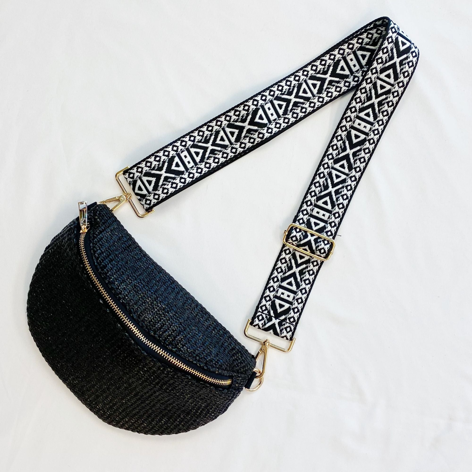 (black)Bahama Breeze Fit All Wider Strap Sling Bag - BagNook