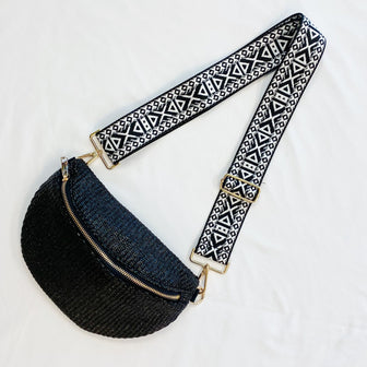 (black)Bahama Breeze Fit All Wider Strap Sling Bag - BagNook