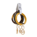 Load image into Gallery viewer, (olive-mustard-mustard)Jasmine Bangle Wristlet Keychain set by Mia K - BagNook
