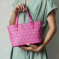 Load image into Gallery viewer, (fuchsia)Havenly 4pc Signature Vegan Leather Tote Bag Set by Mia K - BagNook
