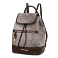 Load image into Gallery viewer, (coffee)Porsha Vegan Leather Daypack by Mia K - BagNook
