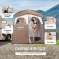 Load image into Gallery viewer, VEVOR Camping Shower Tent, 83" x 42" x 83" 2 Rooms - BagNook

