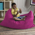 Load image into Gallery viewer, Jaxx 3.5 Ft Pillow Saxx Kids Bean Bag, Fuchsia - BagNook
