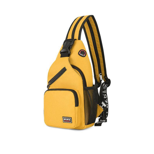 (yellow)Canvas Color Pop Shoulder / Sling / Crossbody Bag - BagNook