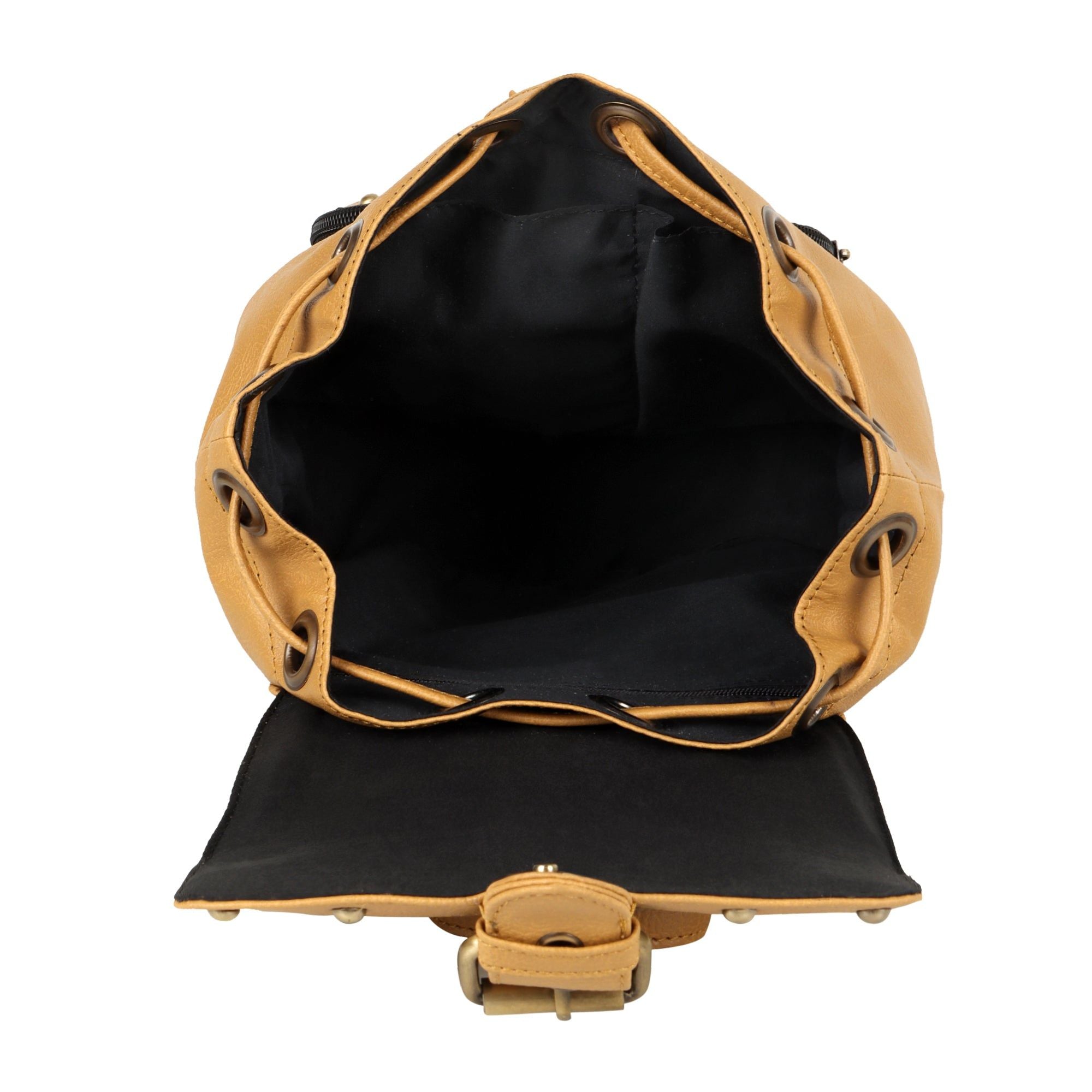 Tayla Diamond Print Mini Backpack - Upcycled Leather - BagNook