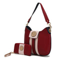Load image into Gallery viewer, (red)Torri Hobo Shoulder Bag with Wallet by Mia K - BagNook
