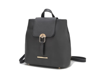 (charcoal)Ingrid Vegan Leather Convertible Daypack by Mia k - BagNook