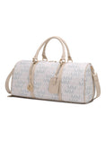 Load image into Gallery viewer, (white)Jovani Duffel Weekender by Mia k - BagNook

