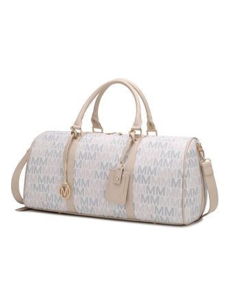 (white)Jovani Duffel Weekender by Mia k - BagNook