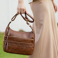Load image into Gallery viewer, (brown)Oakley Shoulder Bag Vegan Leather by Mia K - BagNook
