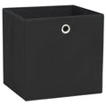 Load image into Gallery viewer, Storage Boxes 4 pcs Non-woven Fabric 11"x11"x11" - Black - BagNook
