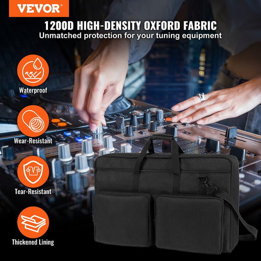 VEVOR Padded DJ Mixer Gig Bag, w/Shoulder Strap (32.6x8.6x20.4) - BagNook