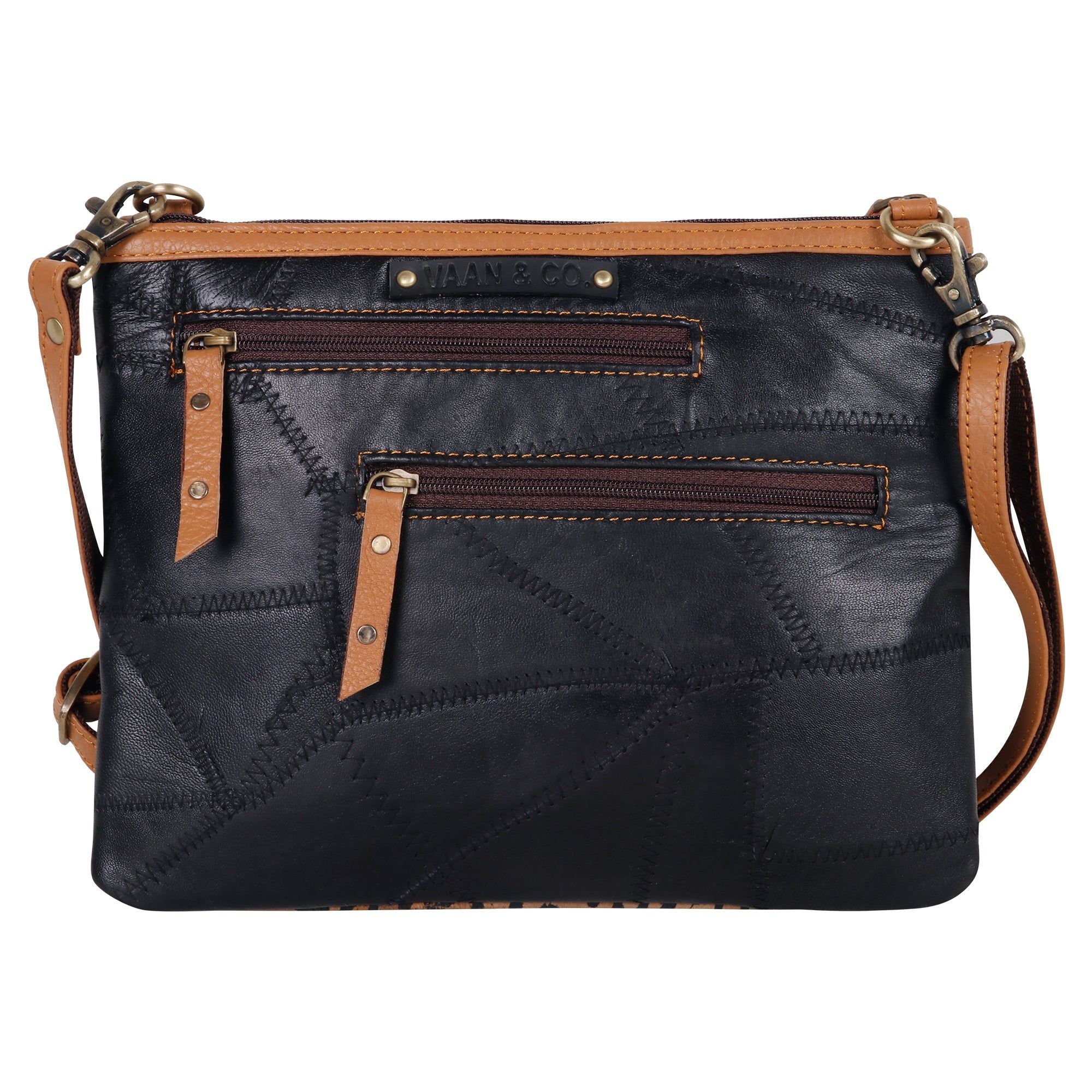 Grayson Wide Cheetah Leather Crossbody - BagNook