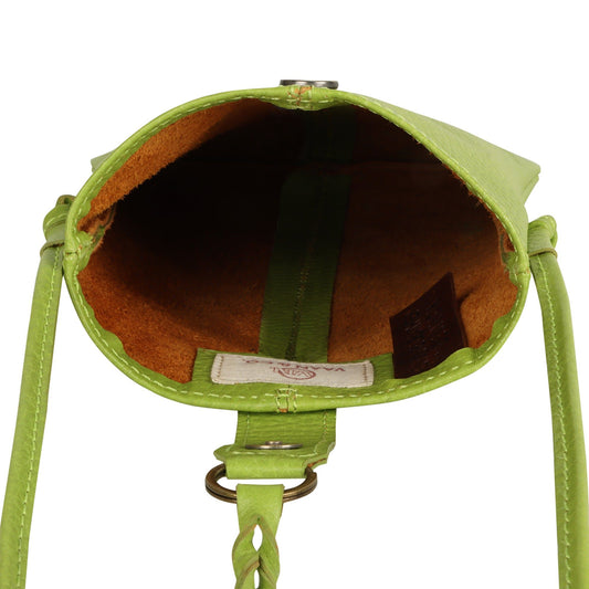 Jennie Small Crossbody w/Slim Strap - Lime Green - BagNook