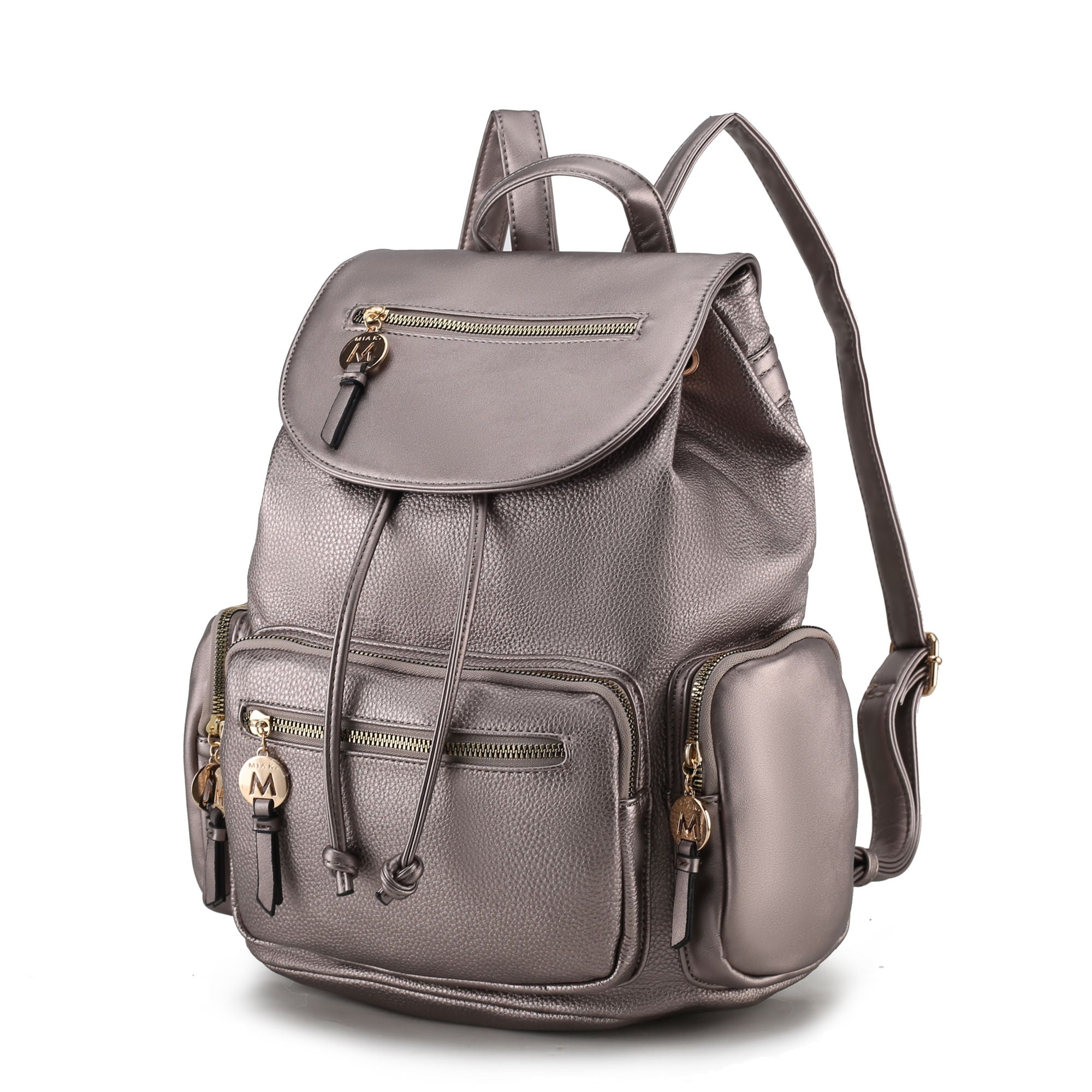 (pewter)Ivanna Backpack by Mia K - BagNook