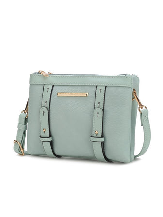 (seafoam)Elsie Multi Compartment Crossbody Bag by Mia k - BagNook