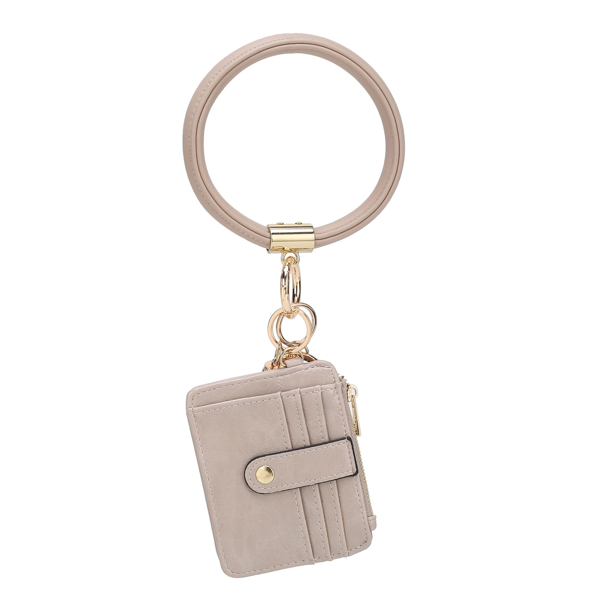 (taupe)Jordyn Bracelet with Card Holder by Mia k - BagNook