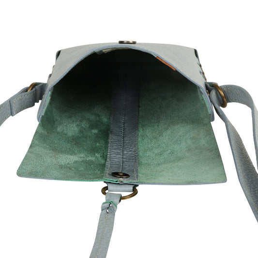 Jane Long Crossbody w/Top Flap & Tassel - Cool Grey - BagNook