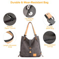 Load image into Gallery viewer, (grey)Canvas Tote / Backpack - BagNook
