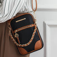 Load image into Gallery viewer, (black cognac)Sue Practical and Functional Crossbody bag by Mia K - BagNook
