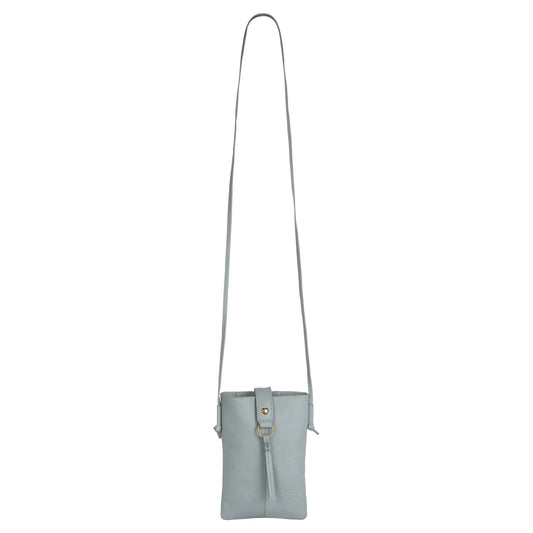Jennie Small Crossbody w/Slim Strap - Cool Grey - BagNook