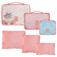 Load image into Gallery viewer, (pink spot)9pc Travel Luggage Organizer - BagNook
