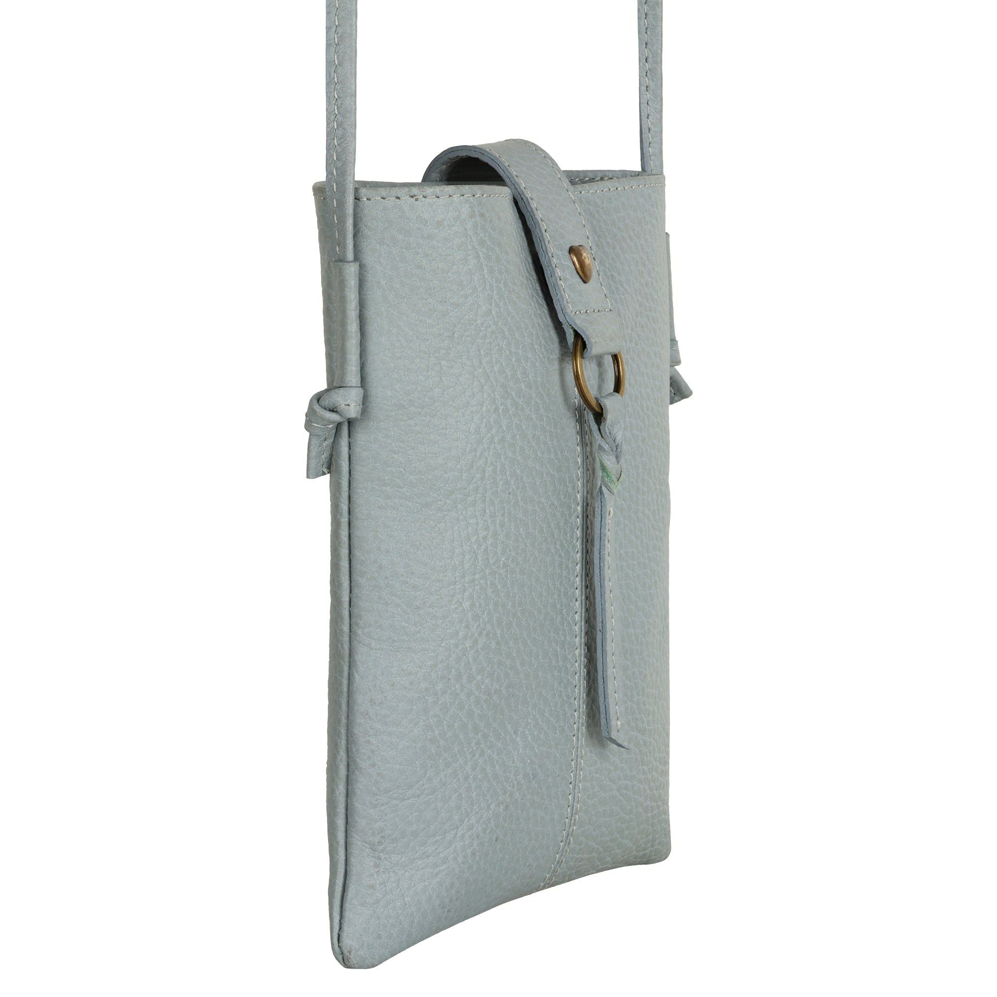 Jennie Small Crossbody w/Slim Strap - Cool Grey - BagNook