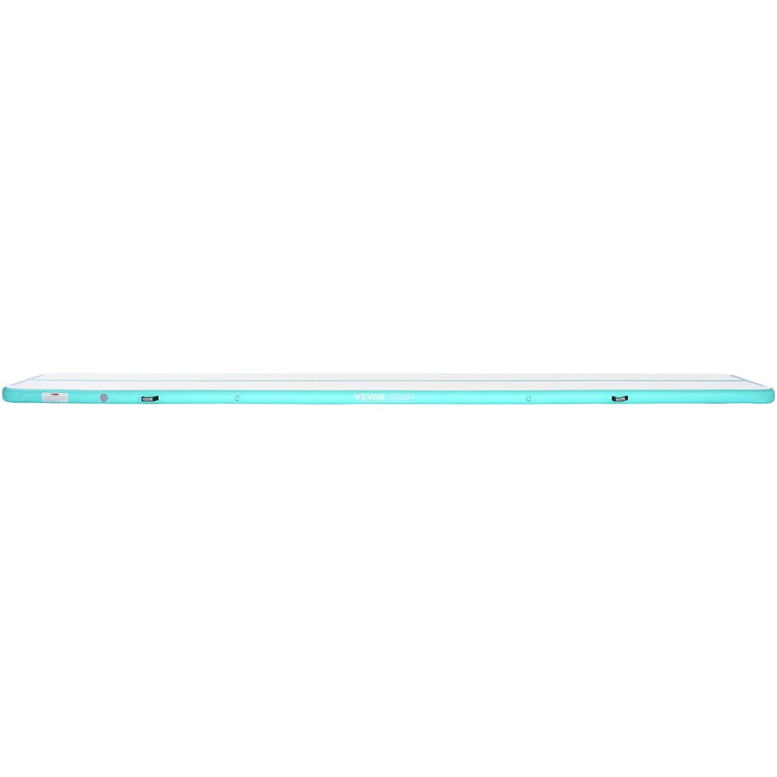 VEVOR Gymnastics Inflatable Air Mat, 4" Thick, 20ft Mint Green - BagNook