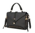 Load image into Gallery viewer, (charcoal)Angela Women's Vegan Leather Satchel Bag By Mia K - BagNook
