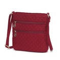 Load image into Gallery viewer, (wine)Lainey Solid Quilted Crossbody by Mia K - BagNook
