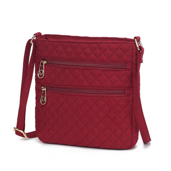 (wine)Lainey Solid Quilted Crossbody by Mia K - BagNook