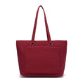 Load image into Gallery viewer, (wine) Quilted Cotton Women Tote - bagNook
