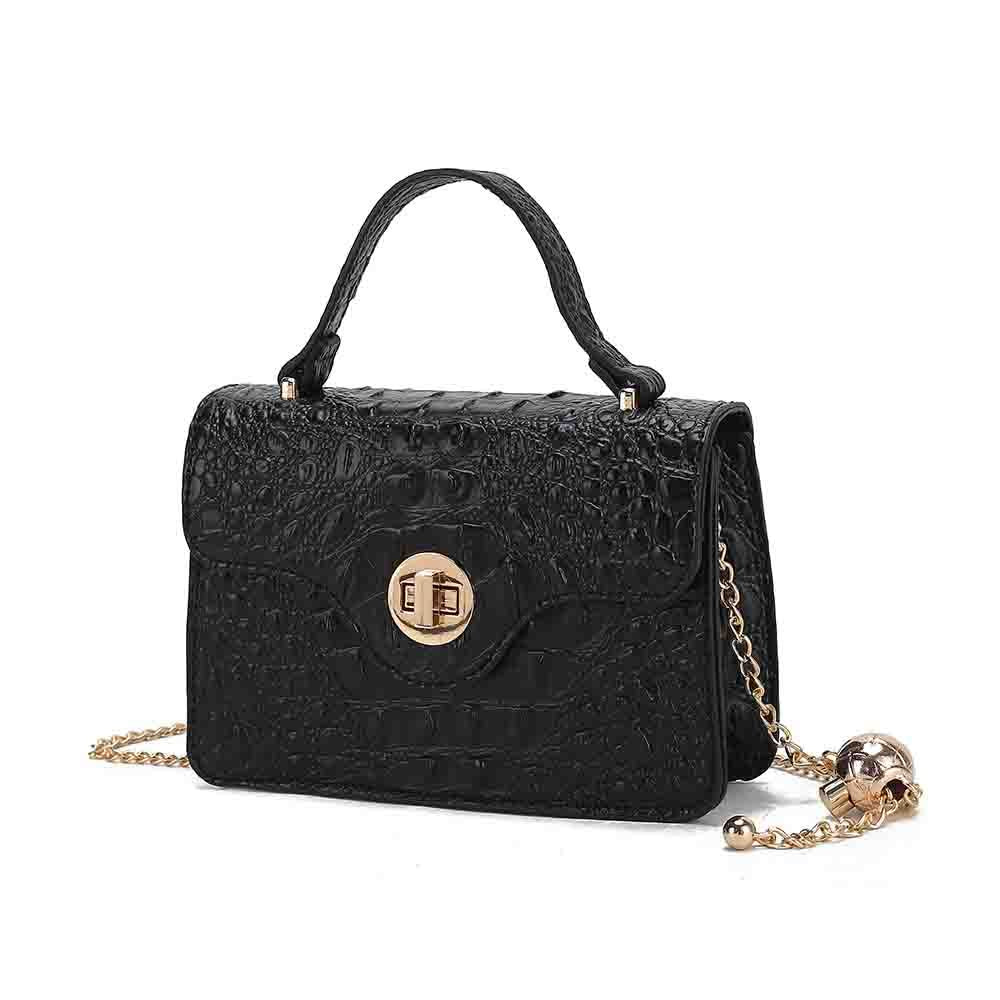 (black)Mae Mini Crossbody Handbag by Mia K - BagNook