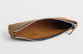 Load image into Gallery viewer, (brown)The Pallavi | Handmade Leather Pencil / Makeup Bag - BagNook
