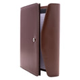 Load image into Gallery viewer, (brown)The V.P Pro Faux Leather Tri Fold Padfolio - It fits a tablet! - BagNook
