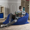 Load image into Gallery viewer, Jaxx 3.5 Ft Pillow Saxx Kids Bean Bag, Blue - BagNook
