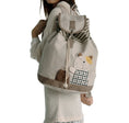 Load image into Gallery viewer, Happy Cat 100% Cotton Fabric Art School Backpack - BagNook
