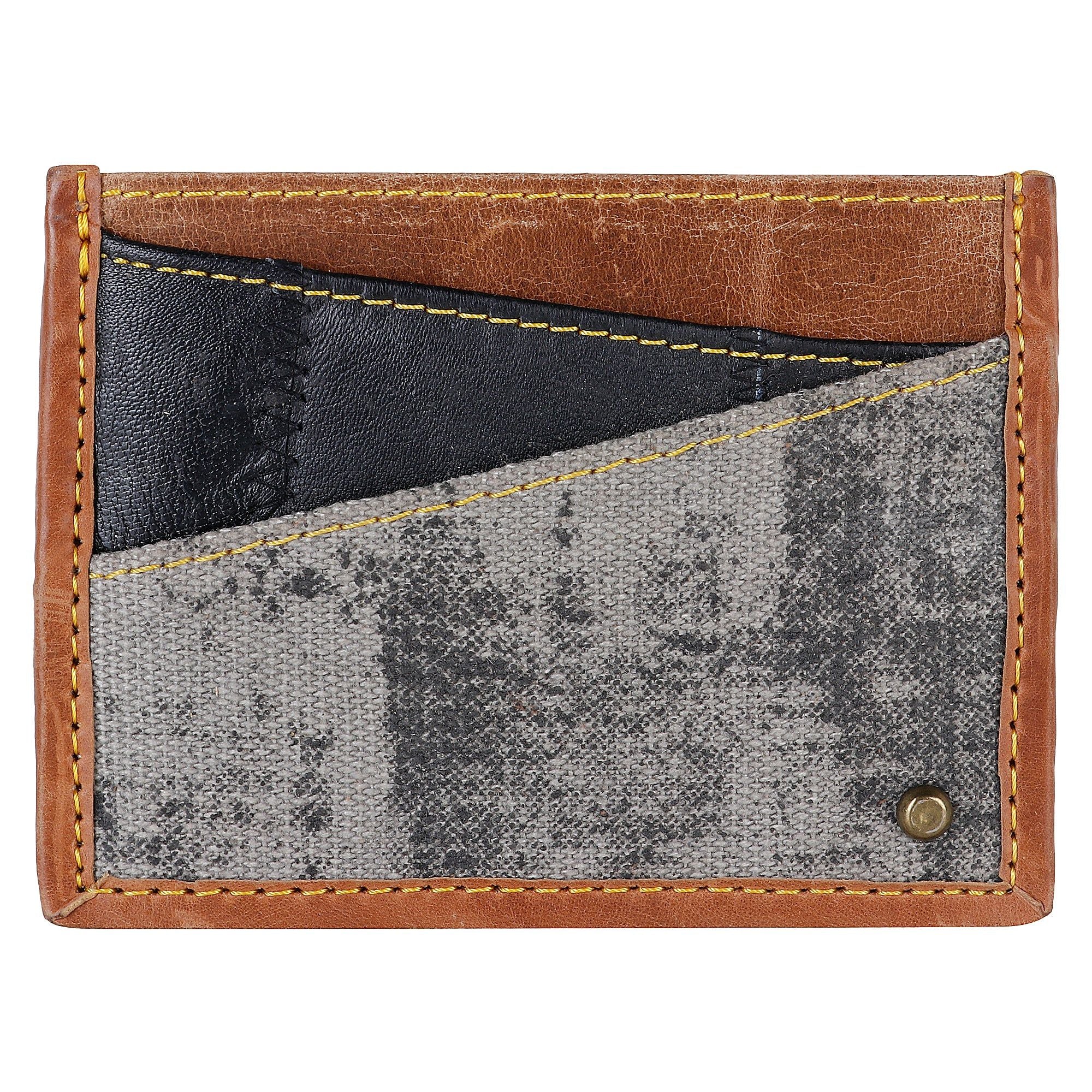 Henry Grey Credit Card Wallet - Upcycled - BagNook
