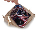 Load image into Gallery viewer, (taupe)Alisson Vegan Leather FLAG Crossbody Bag by Mia K - BagNook
