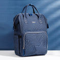 Load image into Gallery viewer, (navy)Sunveno Quilted Diaper Bag - BagNook
