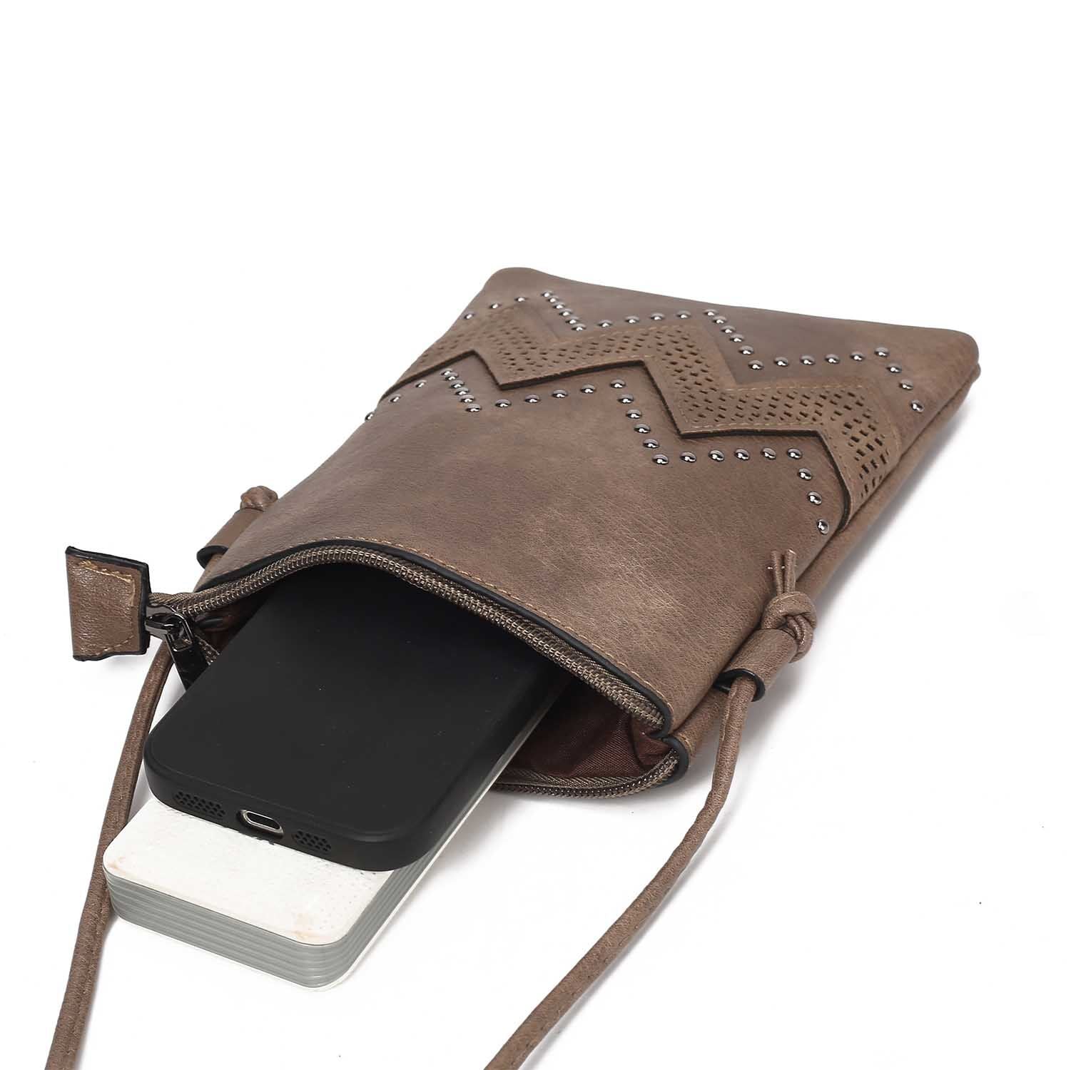 (taupe)Athena Women's Crossbody Bag by Mia K - BagNook